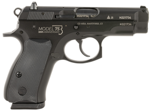 CZ-USA 01144 CZ 75 Compact 50th Anniversary 9mm Luger 10+1 3.75" Black Steel Barrel & Serrated Slide, Black Polycoat Steel Frame w/Beavertail, Black Plastic Grip, Right Hand CZ-USA 01144 CZ 75 Compact 50th Anniversary 9mm Luger 10+1 3.75" Black Steel Barrel & Serrated Slide, Black Polycoat Steel Frame w/Beavertail, Black Plastic Grip, Right Hand