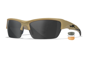 Wiley X CHVAL06T Valor Medium Smoke Gray/Clear/Light Rust Lens Polycarbonate Matte Tan Frame Wiley X CHVAL06T Valor Medium Smoke Gray/Clear/Light Rust Lens Polycarbonate Matte Tan Frame