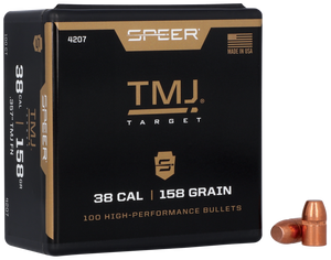 Speer 4207 TMJ 38Cal 158gr Total Metal Jacket 100 Per Box/5 Case Speer 4207 TMJ 38Cal 158gr Total Metal Jacket 100 Per Box/5 Case