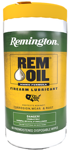 Remington Accessories 18384 Rem Oil Wipes Cleans/Lubricates/Protects 60 Count Remington Accessories 18384 Rem Oil Wipes Cleans/Lubricates/Protects 60 Count