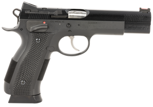 CZ-USA 91732 A01-SD 9mm Luger 19+1 4.93" Blued Match Grade Bull Barrel, Blued Optic Ready/Serrated Steel Slide, Blued Steel Frame w/Beavertail, Black Checkered Polymer Grip CZ-USA 91732 A01-SD 9mm Luger 19+1 4.93" Blued Match Grade Bull Barrel, Blued Optic Ready/Serrated Steel Slide, Blued Steel Frame w/Beavertail, Black Checkered Polymer Grip