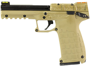 Kel-Tec PMR30TAN10 PMR30 22 WMR 10+1 4.30" Black Fluted Steel Barrel, Black/Tan Serrated Slide, Tan Polymer Frame w/Picatinny Rail, Tan Textured Polymer Grip Kel-Tec PMR30TAN10 PMR30 22 WMR 10+1 4.30" Black Fluted Steel Barrel, Black/Tan Serrated Slide, Tan Polymer Frame w/Picatinny Rail, Tan Textured Polymer Grip