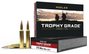 Nosler 60150 Trophy Grade Long-Range 270WthbyMag 150gr Nosler Spitzer AccuBond Long Range 20 Per Box/10 Case Nosler 60150 Trophy Grade Long-Range 270WthbyMag 150gr Nosler Spitzer AccuBond Long Range 20 Per Box/10 Case