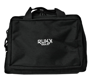 Rukx Gear ATICTDPCB Double Pistol Black 600D Polyester Holds 2 Handguns Rukx Gear ATICTDPCB Double Pistol Black 600D Polyester Holds 2 Handguns