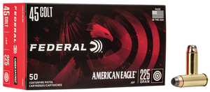 Federal AE45LC American Eagle Handgun 45Colt 225gr Jacketed Soft Point 50 Per Box/20 Case Federal AE45LC American Eagle Handgun 45Colt 225gr Jacketed Soft Point 50 Per Box/20 Case