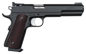 Dan Wesson 01840 Bruin 10mm Auto 8+1 6.03" Stainless Steel Barrel, Black Duty Serrated Stainless Steel Slide & Frame w/Beavertail, Brown G10 Grip, Ambidextrous Dan Wesson 01840 Bruin 10mm Auto 8+1 6.03" Stainless Steel Barrel, Black Duty Serrated Stainless Steel Slide & Frame w/Beavertail, Brown G10 Grip, Ambidextrous