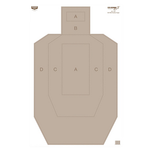 Birchwood Casey 37029 EZE-Scorer IPSC Silhouette Paper Hanging Universal 23" x 35" Tan 5 Pack Birchwood Casey 37029 EZE-Scorer IPSC Silhouette Paper Hanging Universal 23" x 35" Tan 5 Pack