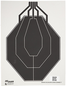 Sig Sauer SCT354 T300 Replacement Target IPSC Hanging Black/White Sig Sauer SCT354 T300 Replacement Target IPSC Hanging Black/White