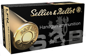 Sellier & Bellot SB357L Handgun 357Mag 158gr Lead Flat Nose 50 Per Box/20 Case Sellier & Bellot SB357L Handgun 357Mag 158gr Lead Flat Nose 50 Per Box/20 Case