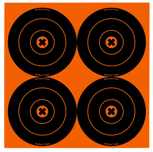 Birchwood Casey 36612 Big Burst Revealing Target Self-Adhesive Paper Black/Orange 6" Bullseye 12 Pack Birchwood Casey 36612 Big Burst Revealing Target Self-Adhesive Paper Black/Orange 6" Bullseye 12 Pack