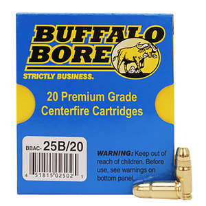 Buffalo Bore Ammunition 25B20 Heavy Strictly Business 357Sig 125gr Full Metal Jacket Flat Nose 20 Per Box/12 Case Buffalo Bore Ammunition 25B20 Heavy Strictly Business 357Sig 125gr Full Metal Jacket Flat Nose 20 Per Box/12 Case