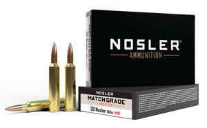 Nosler 51287 Match Grade 28Nosler 168gr Custom Competition Hollow Point Boat Tail 20 Per Box/10 Case Nosler 51287 Match Grade 28Nosler 168gr Custom Competition Hollow Point Boat Tail 20 Per Box/10 Case