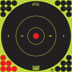 Pro-Shot 12BGREEN5PK SplatterShot Self-Adhesive Paper Black/Green 12" Bullseye 5 Pack Pro-Shot 12BGREEN5PK SplatterShot Self-Adhesive Paper Black/Green 12" Bullseye 5 Pack