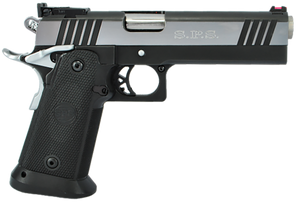 TriStar 85674 SPS Pantera 1911 9mm Luger 18+1 5" Stainless Steel Barrel, Black Chrome Serrated Steel Slide, Black Steel Frame w/Beavertail, Black Polymer Grip, Right Hand TriStar 85674 SPS Pantera 1911 9mm Luger 18+1 5" Stainless Steel Barrel, Black Chrome Serrated Steel Slide, Black Steel Frame w/Beavertail, Black Polymer Grip, Right Hand