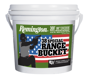 Remington Ammunition 23669 UMC Range Bucket 38Special 130gr Full Metal Jacket 300 Per Box/4 Case Remington Ammunition 23669 UMC Range Bucket 38Special 130gr Full Metal Jacket 300 Per Box/4 Case