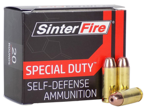 SinterFire Special Duty 10mm 125gr Lead Free Frangible HP 20 Round Box SinterFire Special Duty 10mm 125gr Lead Free Frangible HP 20 Round Box