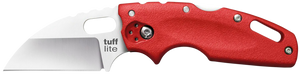 Cold Steel CS20LTR Tuff Lite 2.50" Folding Clip Point Plain AUS-8A SS Blade/Red Griv-Ex Handle Includes Pocket Clip Cold Steel CS20LTR Tuff Lite 2.50" Folding Clip Point Plain AUS-8A SS Blade/Red Griv-Ex Handle Includes Pocket Clip