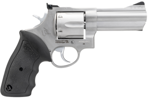 Taurus 2440049 44 Large Frame 44 Rem Mag 6rd 4" Matte Stainless Steel Ported Barrel, Matte Stainless Cylinder & Frame, Black Finger Groove Rubber Grip Transfer Bar Safety Exposed Hammer Taurus 2440049 44 Large Frame 44 Rem Mag 6rd 4" Matte Stainless Steel Ported Barrel, Matte Stainless Cylinder & Frame, Black Finger Groove Rubber Grip Transfer Bar Safety Exposed Hammer