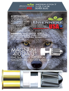 Brenneke SL4103M Magnum 410Gauge 3" 1/4oz Slug Shot 5 Per Box/90 Case Brenneke SL4103M Magnum 410Gauge 3" 1/4oz Slug Shot 5 Per Box/90 Case