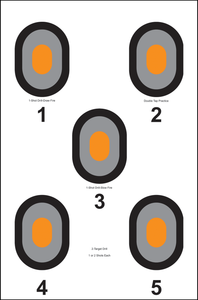 Action Target 530OC100 Bullseye Bullseye Paper 23" x 35" Multi-Color 100 Per Box Action Target 530OC100 Bullseye Bullseye Paper 23" x 35" Multi-Color 100 Per Box