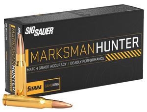 SIG AMMO MARKSMAN 6.5CR 130GR GAMEKING 20/10 SIG AMMO MARKSMAN 6.5CR 130GR GAMEKING 20/10