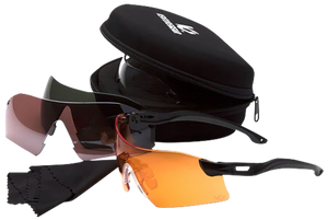 Pyramex VGSB88KIT Drop Zone Glasses Kit Multi Lens Anti-Fog Black Frame Pyramex VGSB88KIT Drop Zone Glasses Kit Multi Lens Anti-Fog Black Frame