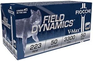 Fiocchi 223HVA20 Field Dynamics 223Rem 50gr V-Max 20 Per Box/10 Case Fiocchi 223HVA20 Field Dynamics 223Rem 50gr V-Max 20 Per Box/10 Case