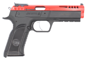 Tanfoglio TFFORCE22 Force 22 LR 10+1 4.40" Stainless Steel Barrel, Red Ported Slide, Black Polymer Frame w/Beavertail & Picatinny Rail, Black Textured Grip Tanfoglio TFFORCE22 Force 22 LR 10+1 4.40" Stainless Steel Barrel, Red Ported Slide, Black Polymer Frame w/Beavertail & Picatinny Rail, Black Textured Grip