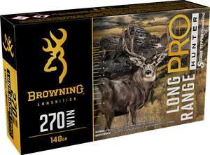 Browning Ammo B192502702 Long Range Pro 270Win 140gr 20 Per Box/10 Case Browning Ammo B192502702 Long Range Pro 270Win 140gr 20 Per Box/10 Case