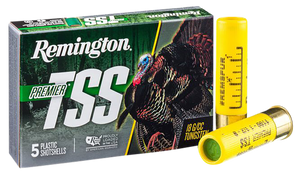 Remington Ammunition 28065 Premier TSS Turkey 20 Gauge 3" 1 1/2 oz Tungsten 9 Shot 5 Per Box/ 10 Cs Remington Ammunition 28065 Premier TSS Turkey 20 Gauge 3" 1 1/2 oz Tungsten 9 Shot 5 Per Box/ 10 Cs