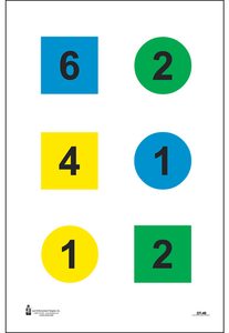 Action Target DT4B100 Training Discretionary Command Circle/Square Paper 23" x 35" Multi-Color 100 Per Box Action Target DT4B100 Training Discretionary Command Circle/Square Paper 23" x 35" Multi-Color 100 Per Box