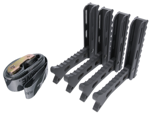 Hawk HWKHHSTP4P Helium Steps Black Aluminum 4 Pack Hawk HWKHHSTP4P Helium Steps Black Aluminum 4 Pack