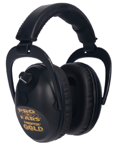 Pro Ears GSP300BLK Predator Gold Electronic Muff 26 dB Over the Head Black/Gold Adult 1 Pair Pro Ears GSP300BLK Predator Gold Electronic Muff 26 dB Over the Head Black/Gold Adult 1 Pair