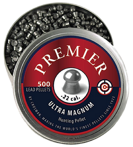 Crosman LDP22 Premier Ultra Magnum 22 Lead Domed Pellet 500/Tin Crosman LDP22 Premier Ultra Magnum 22 Lead Domed Pellet 500/Tin