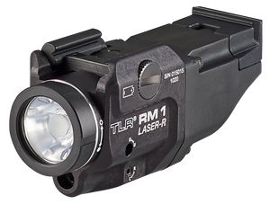 Streamlight 69446 TLR-1 RM w/Laser Black Anodized Aluminum, 500 Lumens White LED Bulb/Red Laser, 210 Meters Beam, Picatinny Rail Mount Streamlight 69446 TLR-1 RM w/Laser Black Anodized Aluminum, 500 Lumens White LED Bulb/Red Laser, 210 Meters Beam, Picatinny Rail Mount
