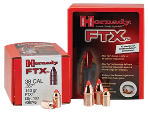 Hornady 45201 FTX 45 Cal .452 250 gr Flex Tip eXpanding 50 Per Box/ 25 Case Hornady 45201 FTX 45 Cal .452 250 gr Flex Tip eXpanding 50 Per Box/ 25 Case