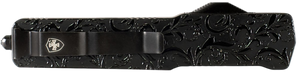 Templar Knife Premium LW Maiden Gloss Slim OTF Dagger Plain Black Oxide Stonewashed Powder Coated D2 Steel Blade, 5" Black Gloss Aluminum Handle Templar Knife Premium LW Maiden Gloss Slim OTF Dagger Plain Black Oxide Stonewashed Powder Coated D2 Steel Blade, 5" Black Gloss Aluminum Handle