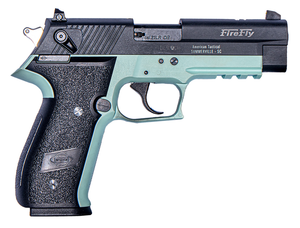 GSG GERG2210FFM FireFly 22 LR 10+1 4" Black Serrated Slide, Mint Zinc Alloy w/Accessory Rail Frame, Black Polymer Grip GSG GERG2210FFM FireFly 22 LR 10+1 4" Black Serrated Slide, Mint Zinc Alloy w/Accessory Rail Frame, Black Polymer Grip