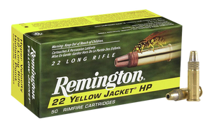 Remington Yellow Jacket 22LR 33gr Truncated Cone HP 50 Round Box Remington Yellow Jacket 22LR 33gr Truncated Cone HP 50 Round Box