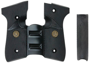 Pachmayr 02500 Signature Grip Wraparound Black Rubber with Backstrap & Finger Grooves for Beretta 92FS, 96FS Pachmayr 02500 Signature Grip Wraparound Black Rubber with Backstrap & Finger Grooves for Beretta 92FS, 96FS