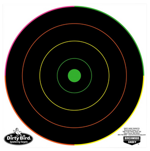 Birchwood Casey 35820 Dirty Bird 8" Bullseye Tagboard Hanging Pistol/Rifle Black/Green 20 Per Pkg Birchwood Casey 35820 Dirty Bird 8" Bullseye Tagboard Hanging Pistol/Rifle Black/Green 20 Per Pkg