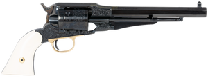 Taylors & Company 550761 Remington Conversion LawDawg 45 Colt (LC) Caliber with 8" Barrel, 6rd Capacity Cylinder, Overall Blued Engraved Finish Steel & 2-Piece Ivory Grip Taylors & Company 550761 Remington Conversion LawDawg 45 Colt (LC) Caliber with 8" Barrel, 6rd Capacity Cylinder, Overall Blued Engraved Finish Steel & 2-Piece Ivory Grip