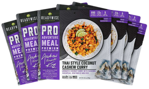 Wise Foods RW05193 Outdoor Food Kit Thai Coconut Cashew Curry 2 Servings Per Pouch, 6 Per Case Wise Foods RW05193 Outdoor Food Kit Thai Coconut Cashew Curry 2 Servings Per Pouch, 6 Per Case