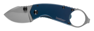 Kershaw 8710 Antic 1.70" Folding Drop Point Plain Bead Blasted 8Cr13MoV SS Blade Blue PVD Stainless Steel Handle Includes Pocket Clip Kershaw 8710 Antic 1.70" Folding Drop Point Plain Bead Blasted 8Cr13MoV SS Blade Blue PVD Stainless Steel Handle Includes Pocket Clip