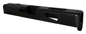 Rival Arms RA10G105A Precision Slide A1 QPQ Black 17-4 Stainless Steel with Front/Rear Serrations & Doctor Optic Cut for Glock 17 Gen3 Rival Arms RA10G105A Precision Slide A1 QPQ Black 17-4 Stainless Steel with Front/Rear Serrations & Doctor Optic Cut for Glock 17 Gen3