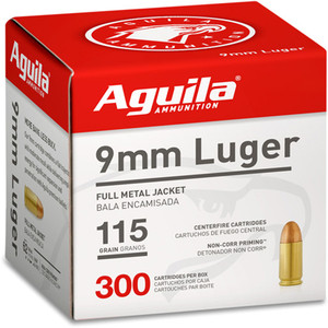 AGU 9MM 115GR FMJ 300RD AGU 9MM 115GR FMJ 300RD