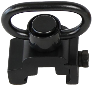 Bulldog BD886 Deluxe Push Button Swivel Black 1.25" Steel QD Rail Mount Bulldog BD886 Deluxe Push Button Swivel Black 1.25" Steel QD Rail Mount