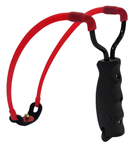 Marksman 3030 Marksman 3030 Traditional Slingshot Red Hyper-Velocity Band Black Molded Handle Marksman 3030 Marksman 3030 Traditional Slingshot Red Hyper-Velocity Band Black Molded Handle