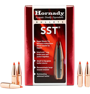 Hornady 30452 SST 30 Cal .308 165 gr Super Shock Tip 100 Per Box/ 15 Case Hornady 30452 SST 30 Cal .308 165 gr Super Shock Tip 100 Per Box/ 15 Case