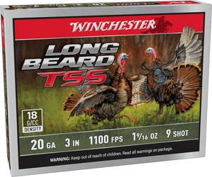 Winchester Ammo LBTSS2039 Long Beard TSS 20Gauge 3" 1 5/8oz Tungsten 9Shot 5 Per Box/10 Case Winchester Ammo LBTSS2039 Long Beard TSS 20Gauge 3" 1 5/8oz Tungsten 9Shot 5 Per Box/10 Case